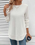 O-Neck Long Sleeve Daily Wear Shirt