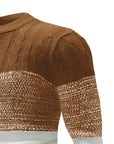 Graham | Color-Block Crew Neck Sweater