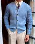 Arthur | Ribbed Button-Up Cardigan
