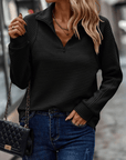 Gillian | Ribbed Half-Zip Pullover