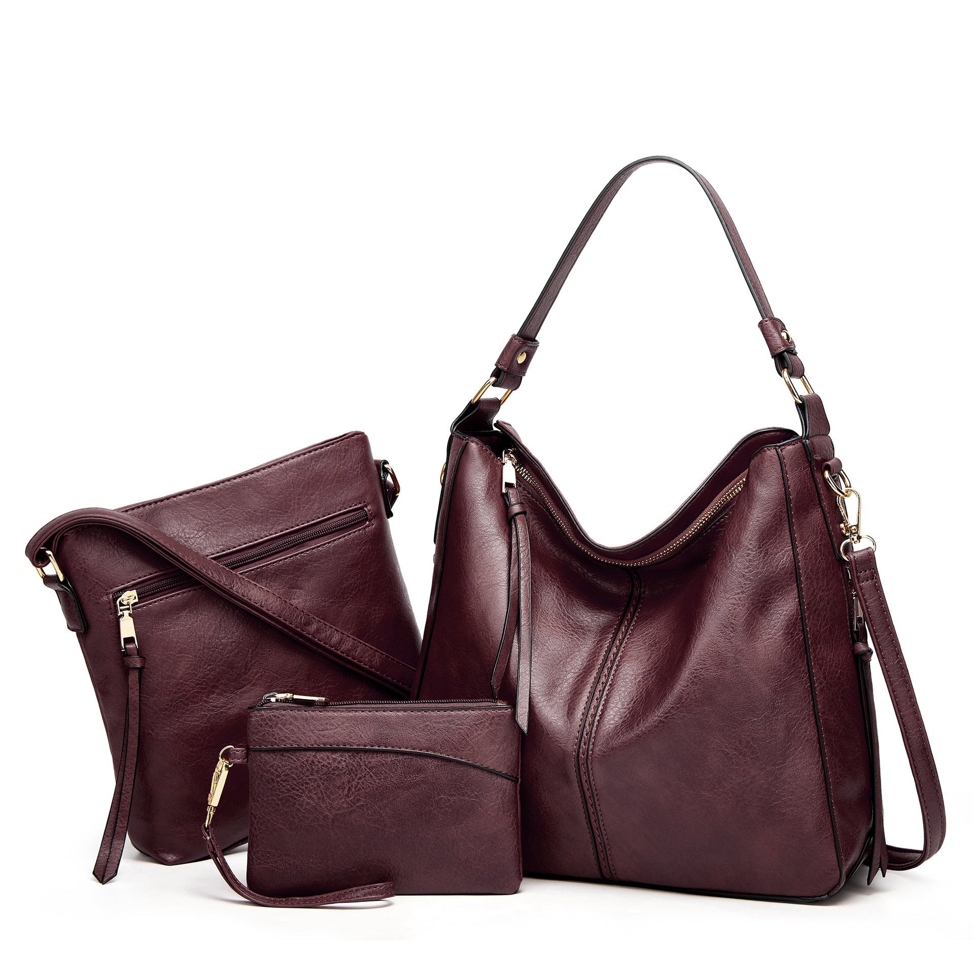 Stylish Leather Bag with Sleek Finish