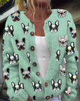 Casual Women’s Cardigan with Digital Print