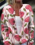 Casual Women’s Cardigan with Digital Print