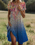 Artistic Bohemian Midi Dress