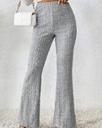 Stretch Flare Knit Trouser
