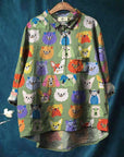 Cute Chloe Dog Drawing Print T-Shirt