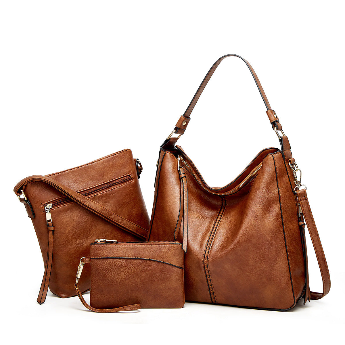 Stylish Leather Bag with Sleek Finish