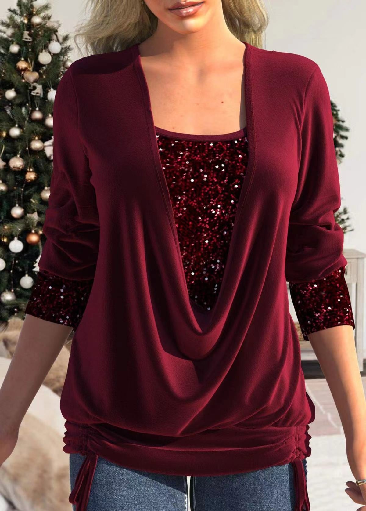 Elegant Sequin Detail Top