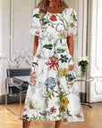 Casual Round Neck Long Dress