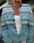 Casual Women’s Cardigan with Digital Print