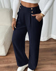 Elegant High Waist Trousers