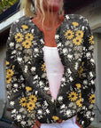 Casual Women’s Cardigan with Digital Print