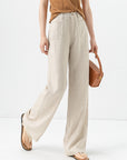 Women’s Ice Silk Straight Leg Trousers