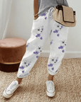 Leonora | Casual Everyday Printed Lace Pants
