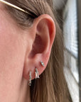 Dainty Huggie Hoops with Modern Charm