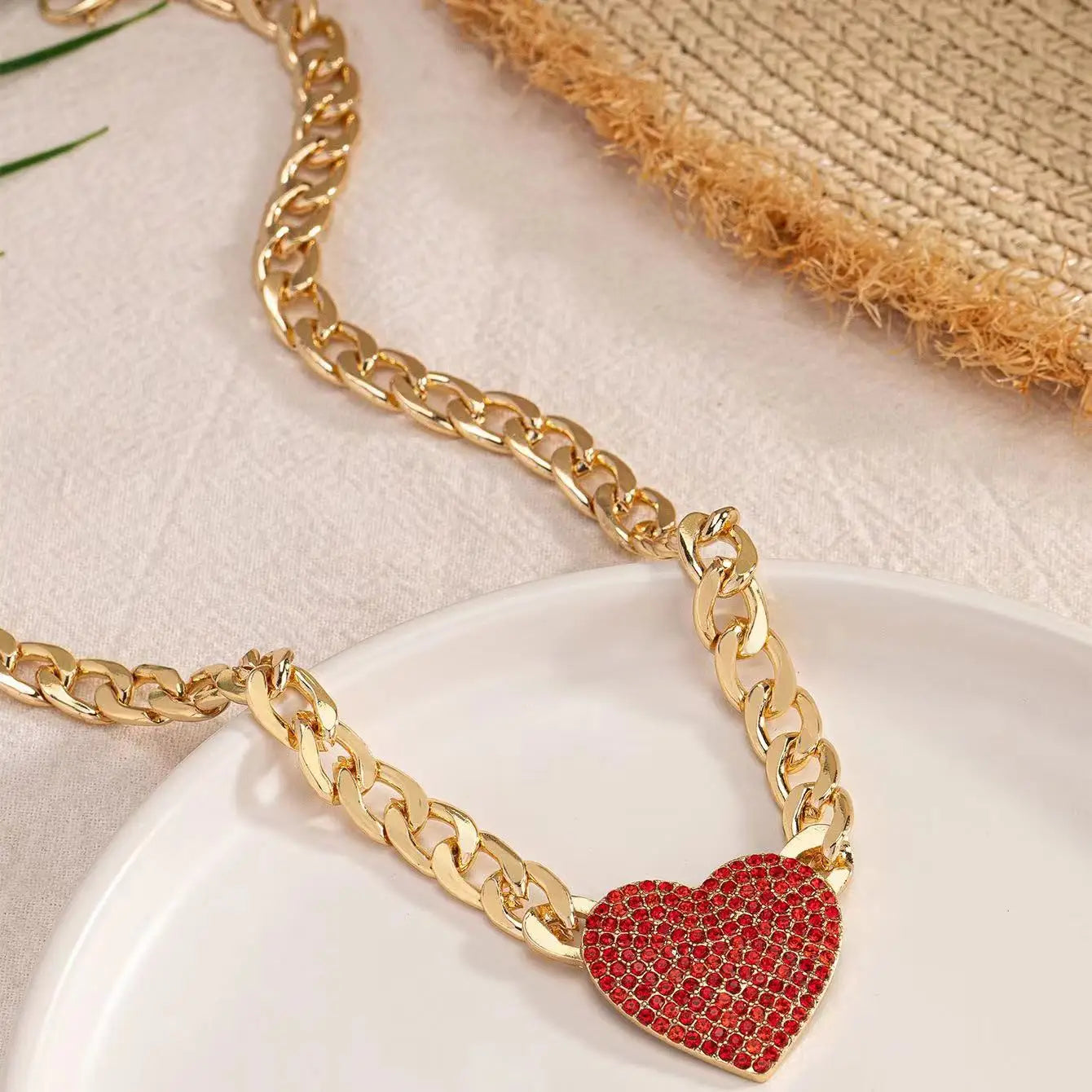 Heartfelt Elegance Necklace &amp; Bracelet Set