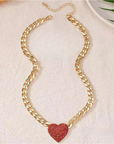 Heartfelt Elegance Necklace & Bracelet Set