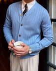 Arthur | Ribbed Button-Up Cardigan