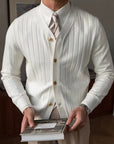 Arthur | Ribbed Button-Up Cardigan