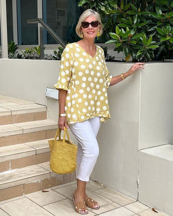Stylish V-Neck Blouse for Women