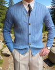 Arthur | Ribbed Button-Up Cardigan