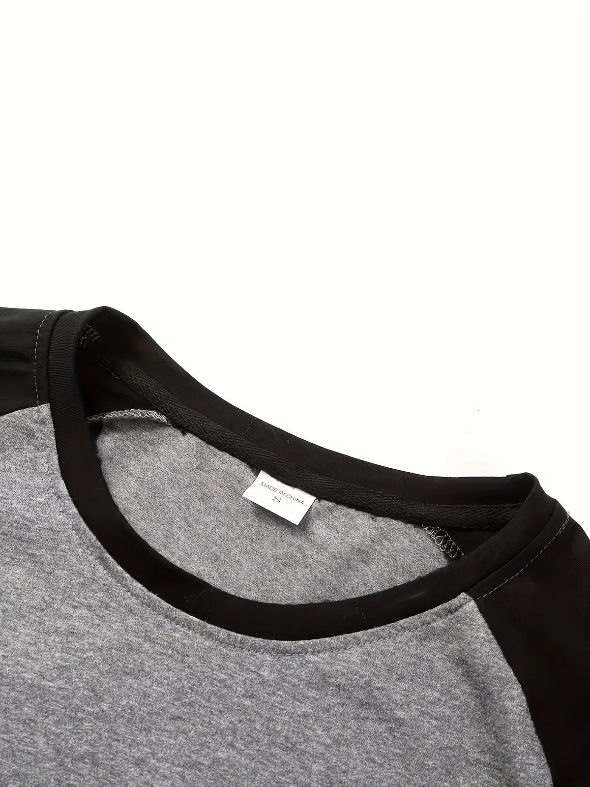 Trevor | Two-Tone Raglan Long-Sleeve Top