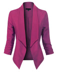 Penelope | Open-Front Draped Blazer