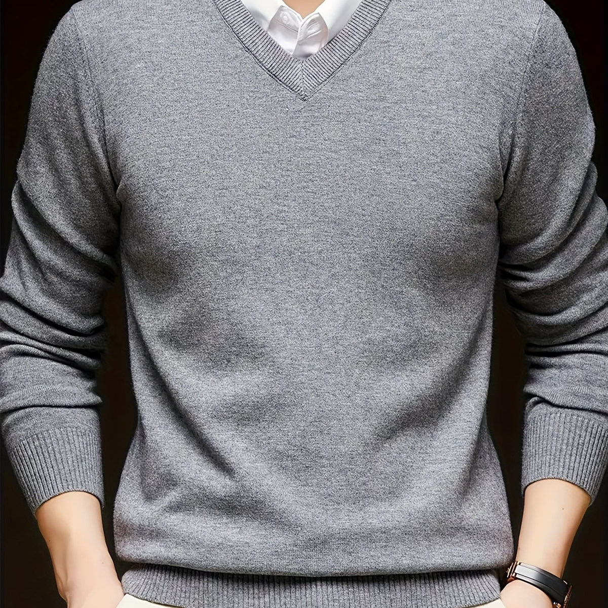 Hugh | Refined V-Neck Sweater