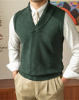 Alden | Shawl-Collar Knit Sweater Vest