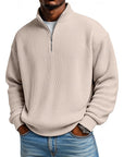 Harlan | Ribbed Quarter-Zip Pullover