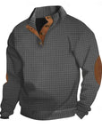 Garrett | Textured Standing-Collar Pullover