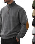 Garrett | Textured Standing-Collar Pullover